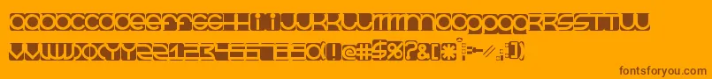 BeastmodeInverted Font – Brown Fonts on Orange Background