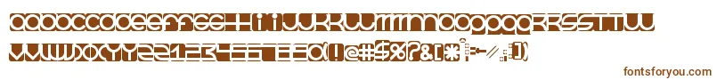 Шрифт BeastmodeInverted – коричневые шрифты на белом фоне