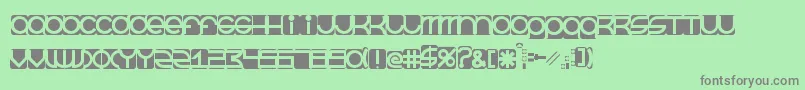 BeastmodeInverted Font – Gray Fonts on Green Background