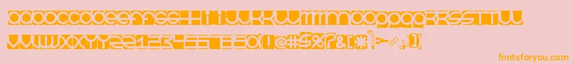 BeastmodeInverted Font – Orange Fonts on Pink Background