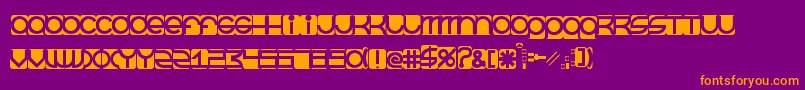 BeastmodeInverted Font – Orange Fonts on Purple Background