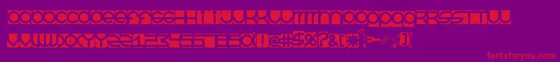 BeastmodeInverted Font – Red Fonts on Purple Background