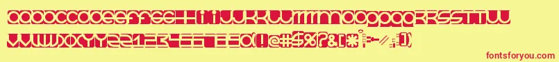 BeastmodeInverted Font – Red Fonts on Yellow Background