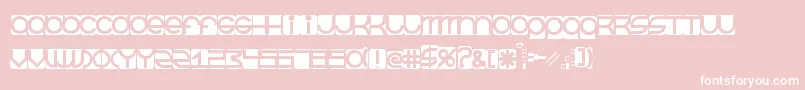 Шрифт BeastmodeInverted – белые шрифты на розовом фоне