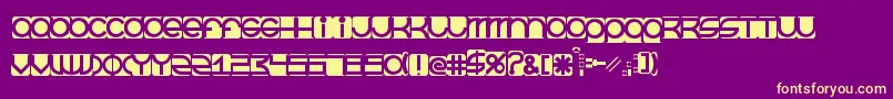 BeastmodeInverted Font – Yellow Fonts on Purple Background