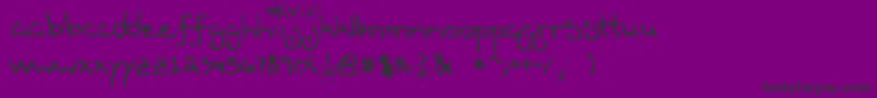 TeenDreemMagazeen Font – Black Fonts on Purple Background