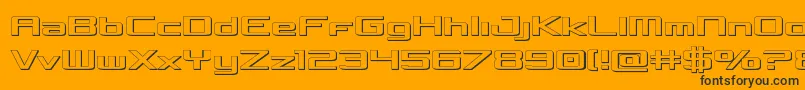 Concielian3D Font – Black Fonts on Orange Background