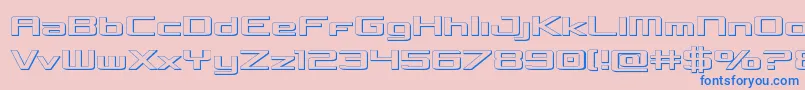 Concielian3D Font – Blue Fonts on Pink Background