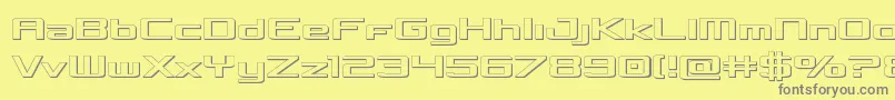 Concielian3D Font – Gray Fonts on Yellow Background