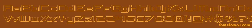 Concielian3D Font – Orange Fonts on Brown Background