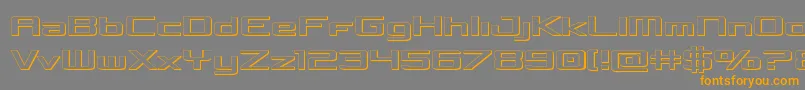 Concielian3D Font – Orange Fonts on Gray Background