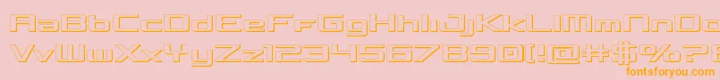 Concielian3D Font – Orange Fonts on Pink Background