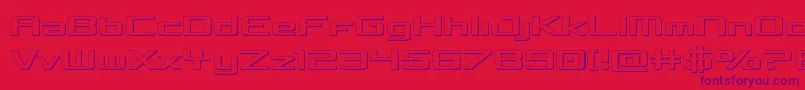 Concielian3D Font – Purple Fonts on Red Background