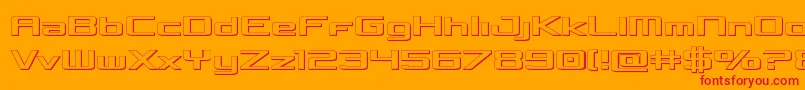 Concielian3D Font – Red Fonts on Orange Background