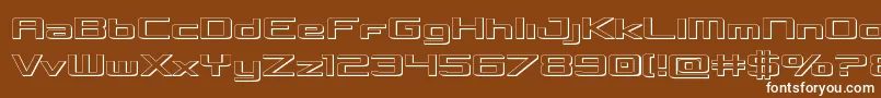 Concielian3D Font – White Fonts on Brown Background