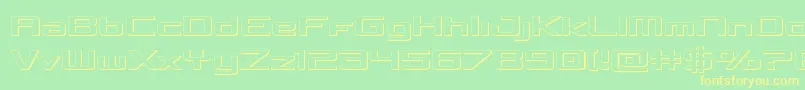 Concielian3D Font – Yellow Fonts on Green Background