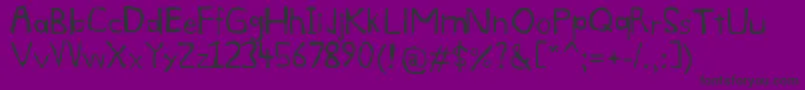 Smdg Font – Black Fonts on Purple Background