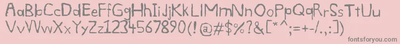 Smdg Font – Gray Fonts on Pink Background