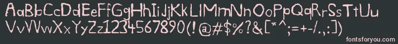 Smdg Font – Pink Fonts on Black Background
