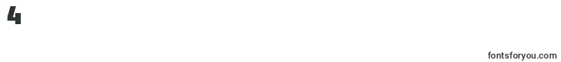CodacaptionHeavy-Schriftart – Schriften für die Ziffer 4