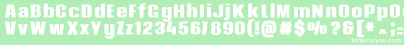 CodacaptionHeavy Font – White Fonts on Green Background