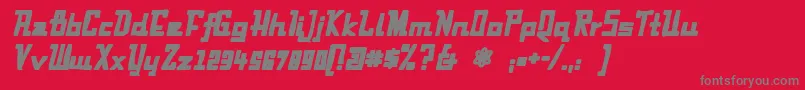 FabianinkItalic Font – Gray Fonts on Red Background
