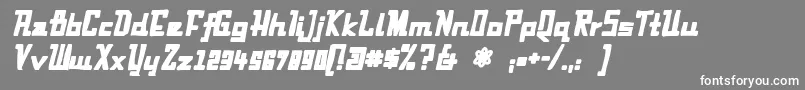 FabianinkItalic Font – White Fonts on Gray Background