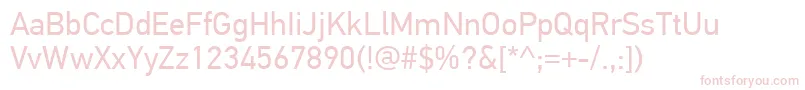 PfdintextproRegular Font – Pink Fonts on White Background