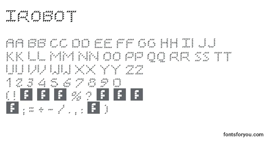 Schriftart IRobot – Alphabet, Zahlen, spezielle Symbole