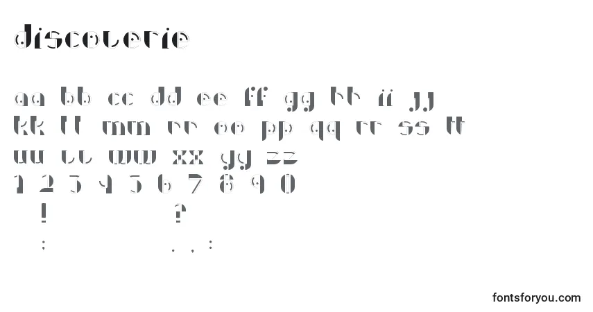 Discoverieフォント–アルファベット、数字、特殊文字