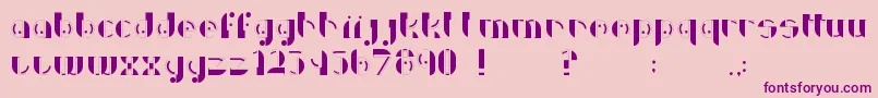 Discoverie Font – Purple Fonts on Pink Background