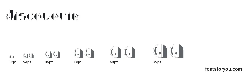 Rozmiary czcionki Discoverie
