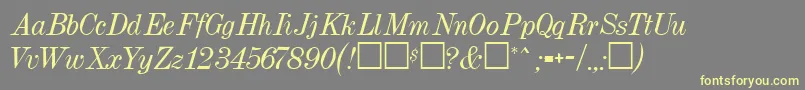 Dubiel ffy Font – Yellow Fonts on Gray Background