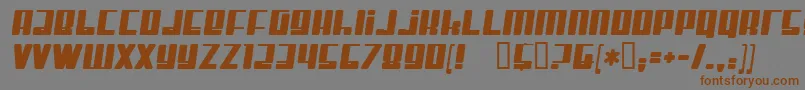 MisterFirley Font – Brown Fonts on Gray Background