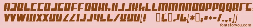 MisterFirley Font – Brown Fonts on Pink Background