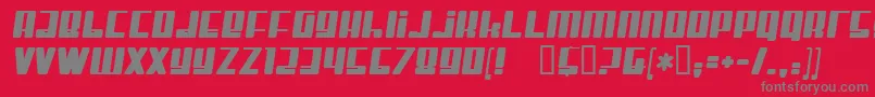 MisterFirley Font – Gray Fonts on Red Background