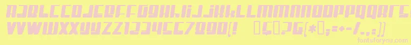 MisterFirley Font – Pink Fonts on Yellow Background