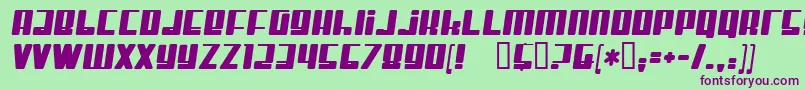 MisterFirley Font – Purple Fonts on Green Background