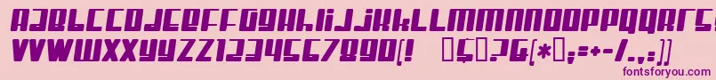 MisterFirley Font – Purple Fonts on Pink Background