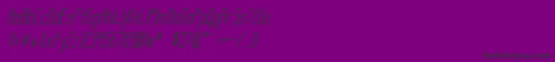 SanityItalic Font – Black Fonts on Purple Background