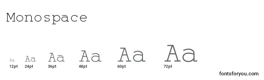Monospace Font Sizes