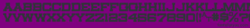 Canarsieslab Font – Black Fonts on Purple Background