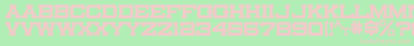 Canarsieslab Font – Pink Fonts on Green Background