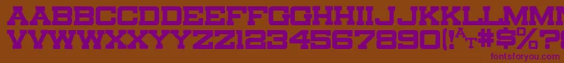 Canarsieslab Font – Purple Fonts on Brown Background