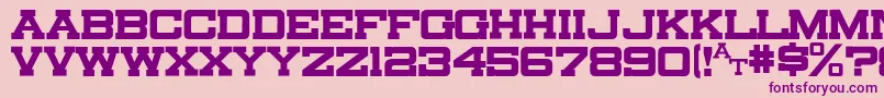 Canarsieslab-Schriftart – Violette Schriften auf rosa Hintergrund