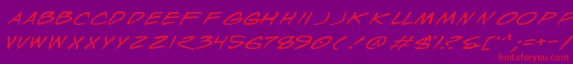 Wylde Font – Red Fonts on Purple Background