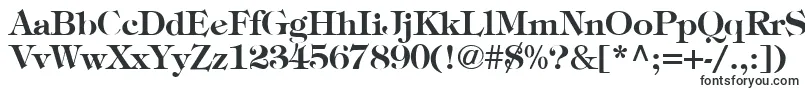 TimpaniBold-fontti – leveät fontit