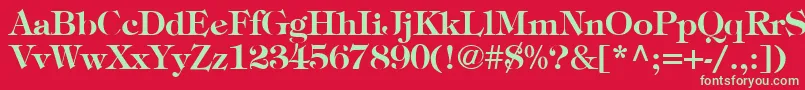 More about TimpaniBold Font TimpaniBold Font – Green Fonts on Red Background