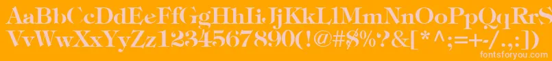 More about TimpaniBold Font TimpaniBold Font – Pink Fonts on Orange Background