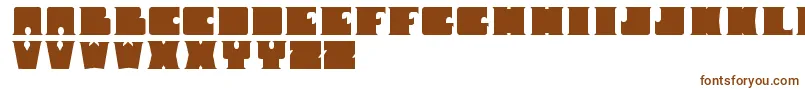 Шрифт Shotserif – коричневые шрифты на белом фоне